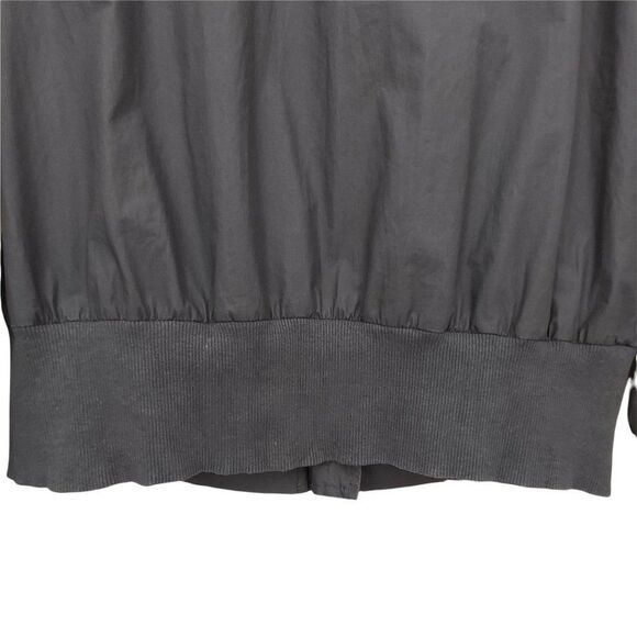 Vans Bomber Girls Jacket Youth Size Large Gray Full Zip Long Sleeve Thumbhole - Picture 5 of 11